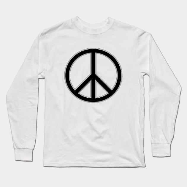 Peace Sign 4 Long Sleeve T-Shirt by LahayCreative2017